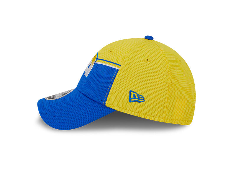Los Angeles Rams New Era 2023  Sideline 9FORTY Adjustable Hat - Yellow/Blue