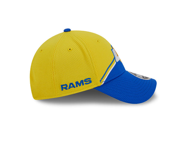 Los Angeles Rams New Era 2023  Sideline 9FORTY Adjustable Hat - Yellow/Blue