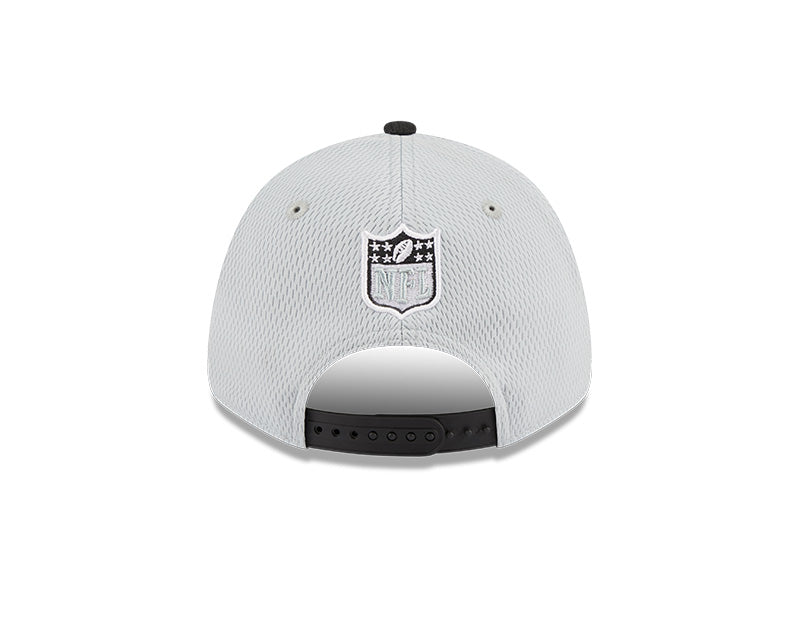Men's New Era White/Black Las Vegas Raiders 2023 Sideline 9FORTY Adjustable Hat