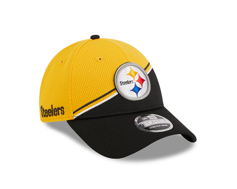 Pittsburgh Steelers New Era 2023 Sideline 9FORTY Adjustable Hat - Yellow/Black