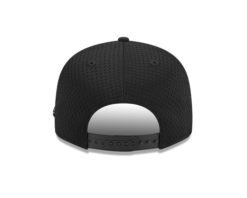 Men's New Era Toronto Raptors Black 9FIFTY Post Up Pin Snapback Hat