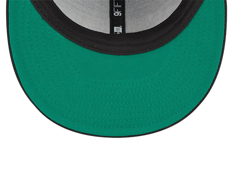 Men's New Era Toronto Raptors Black 9FIFTY Post Up Pin Snapback Hat