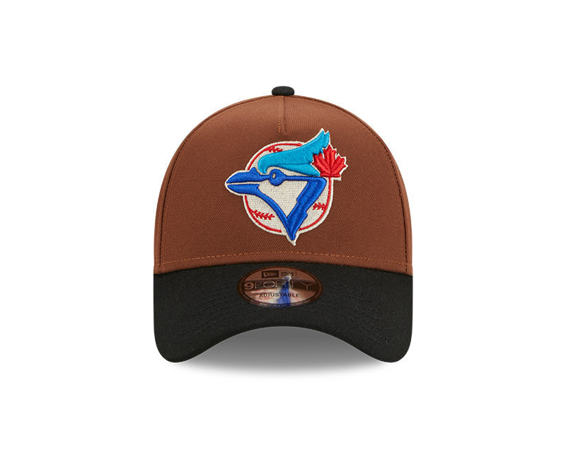 Men's New Era Toronto Blue Jays 9FORTY 1999 World Series Brown Harvest Adjustable Hat