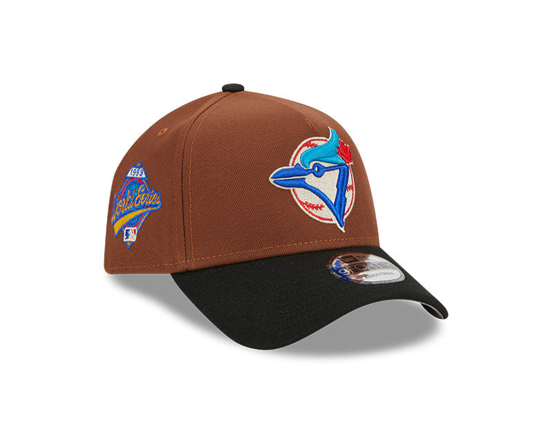 Men's New Era Toronto Blue Jays 9FORTY 1999 World Series Brown Harvest Adjustable Hat