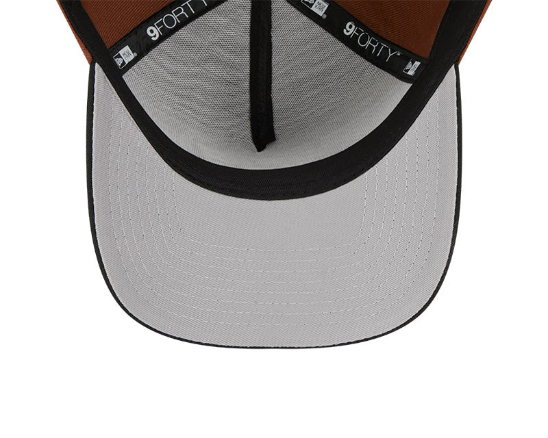 Men's New Era Las Vegas Raiders 9FORTY Super Bowl XVIII Brown Harvest Adjustable Hat