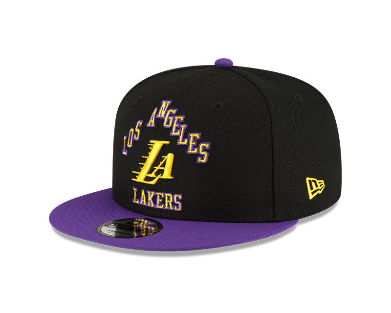 New Era Black/Purple Los Angeles Lakers 2023/24 City Edition Official 9FIFTY Snapback Hat