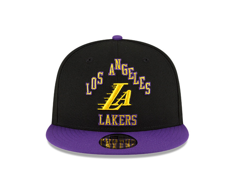 New Era Black/Purple Los Angeles Lakers 2023/24 City Edition Official 9FIFTY Snapback Hat