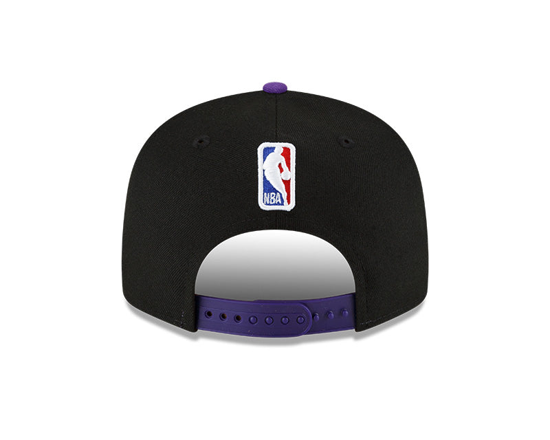 New Era Black/Purple Los Angeles Lakers 2023/24 City Edition Official 9FIFTY Snapback Hat