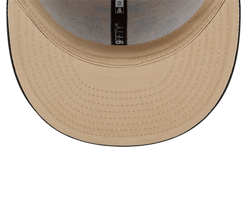 New Era Tan/Black Toronto Raptors 2023/24 City Edition Official 9FIFTY Snapback Hat