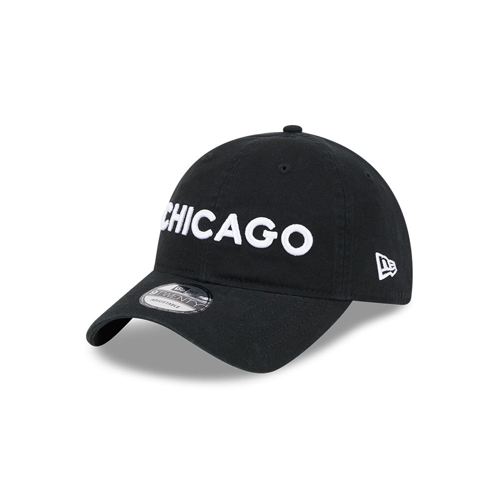 Men's New Era Black Chicago Bulls 2023/24 City Edition 9TWENTY Adjustable Hat