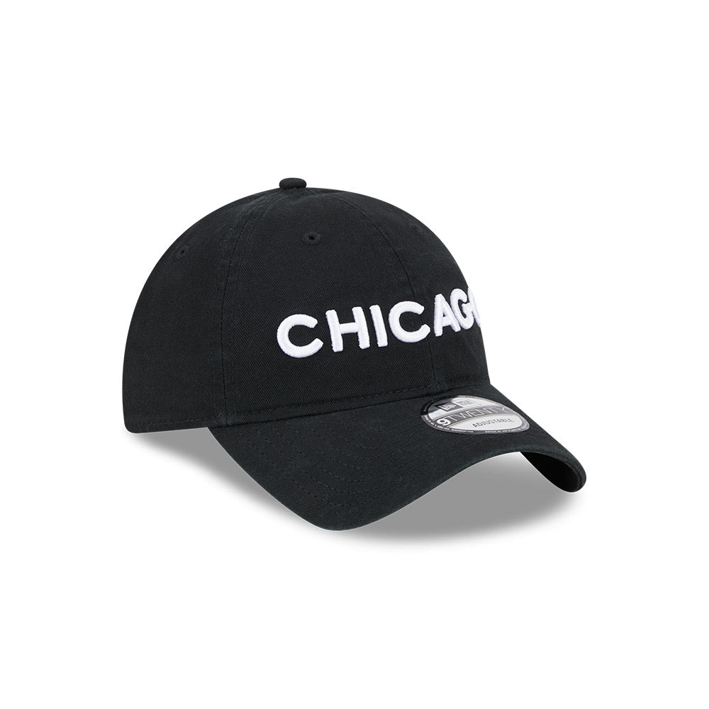 Men's New Era Black Chicago Bulls 2023/24 City Edition 9TWENTY Adjustable Hat