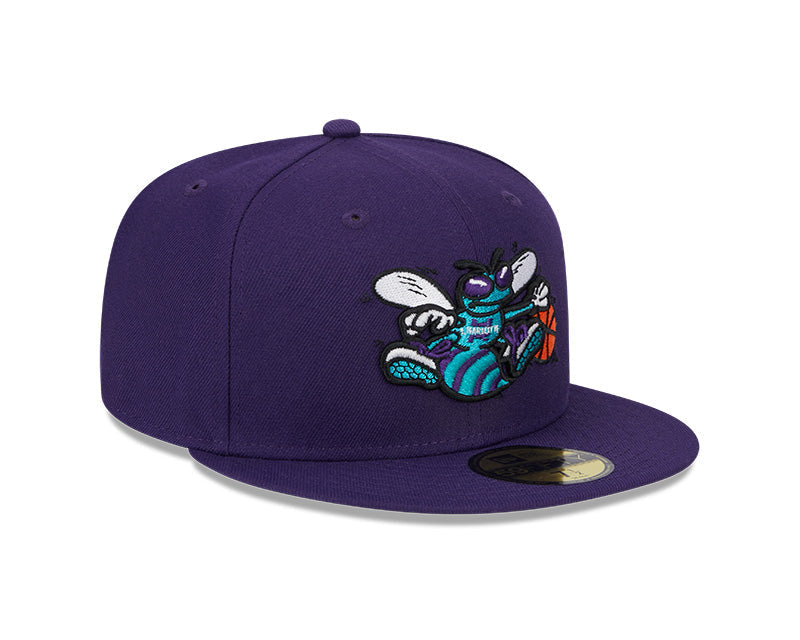 New Era Charlotte Hornets Purple 59FIFTY Fitted Hat