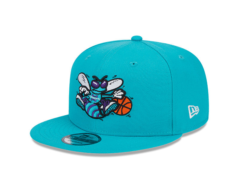 New Era Charlotte Hornets Teal 9FIFTY Snapback Hat
