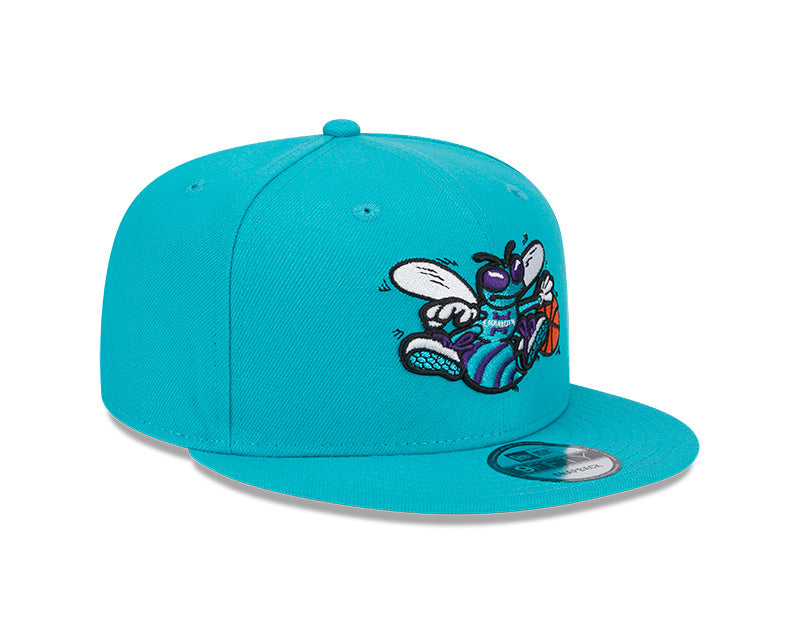 New Era Charlotte Hornets Teal 9FIFTY Snapback Hat