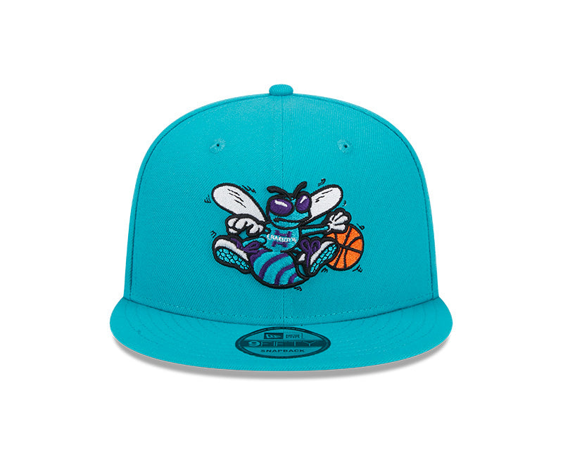 New Era Charlotte Hornets Teal 9FIFTY Snapback Hat