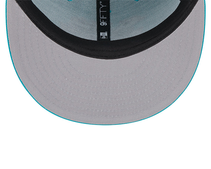 New Era Charlotte Hornets Teal 9FIFTY Snapback Hat
