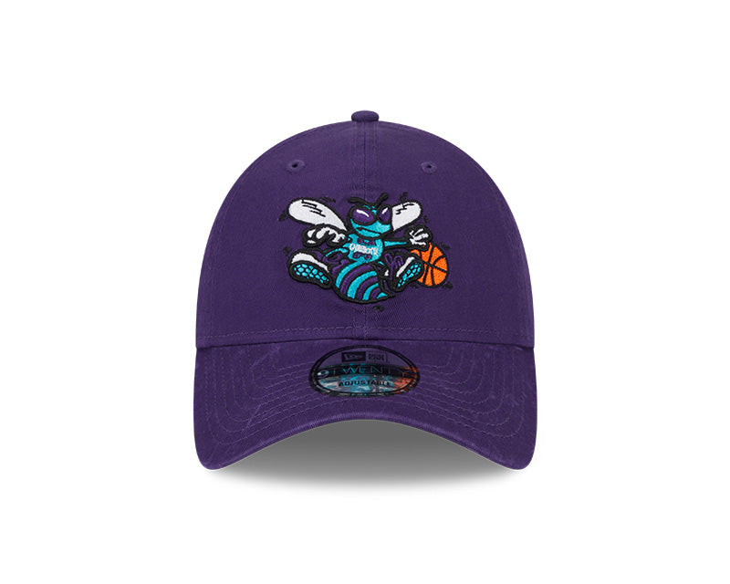 New Era Charlotte Hornets Purple Hardwood Classics 9TWENTY Adjustable Hat