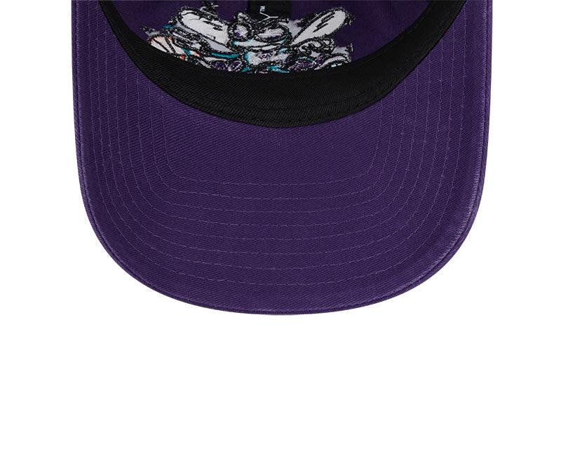 New Era Charlotte Hornets Purple Hardwood Classics 9TWENTY Adjustable Hat