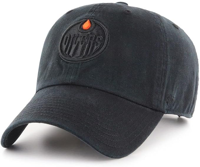 47 NHL Clean Up Edmonton Oilers Adjustable Cap - Black on Black