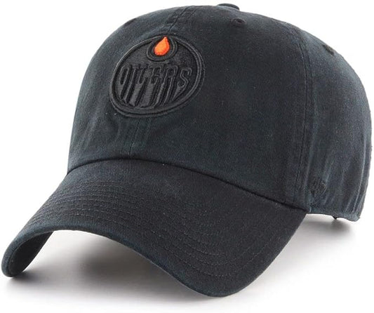 47 NHL Clean Up Edmonton Oilers Adjustable Cap - Black on Black