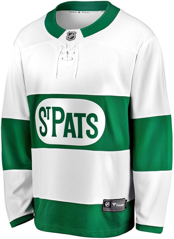 Fanatics NHL Toronto St. Pats Blank Breakaway Jersey - White/Green