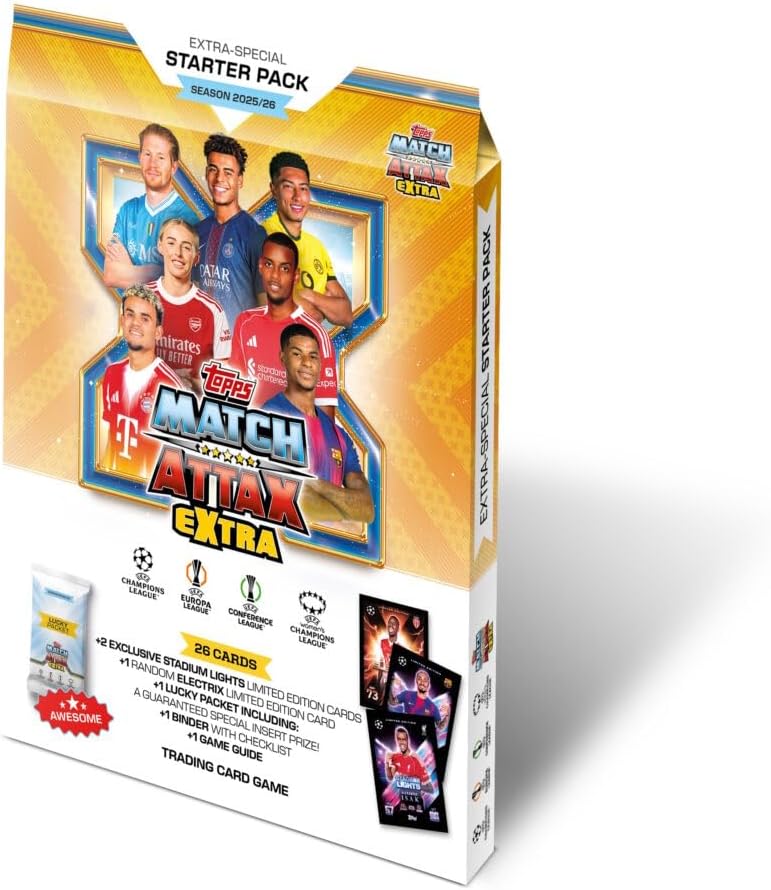 TOPPS Match Attax Extra Champions League Cards - Starter Pack Binder