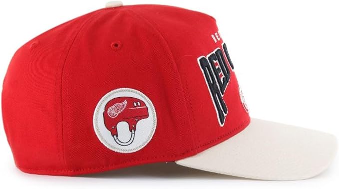 47 NHL Detroit Red Wings Hard Hat Arch Hitch Snapback - Red/Off-White