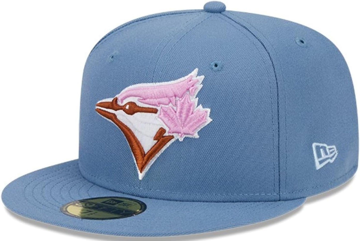 New Era MLB Toronto Blue Jays Color Pack 59FIFTY World Series 1992 Sidepatch Fitted Hat - Blue/Pink