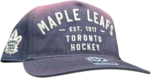 '47 NHL Toronto Maple Leafs Dusted Laramie Hitch Adjustable Snapback Hat - Grey