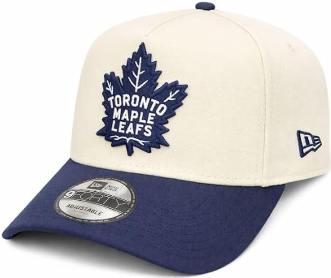 New Era 9FORTY A-Frame NHL Toronto Maple Leafs Adjustable Hat - Chrome White/Blue