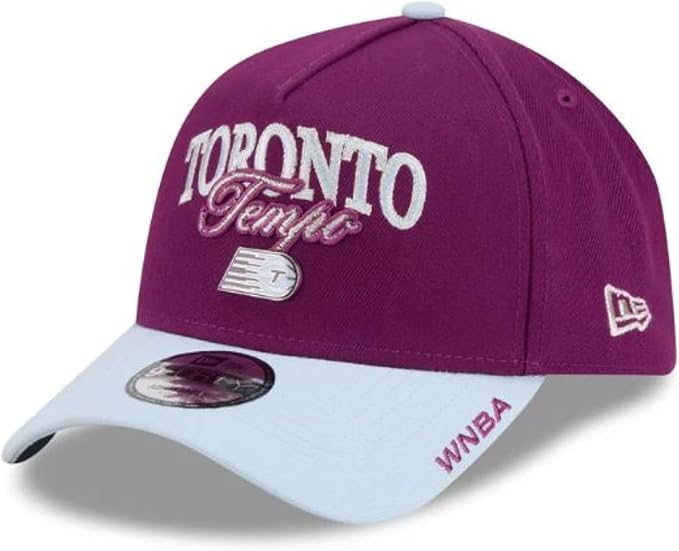 New Era 9FORTY A-Frame WNBA Toronto Tempo 2026 Tip-Off Adjustable Snapback - Purple/Light Blue