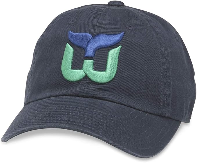 American Needle Hartford Whalers Blue Line Snapback Hat - Navy