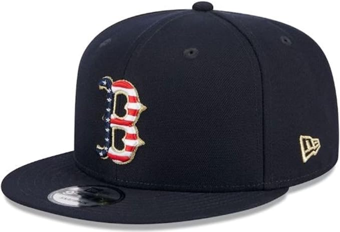 New Era MLB Boston Red Sox Fourth of July 9FIFTY Adjustable Snapback Hat - Navy