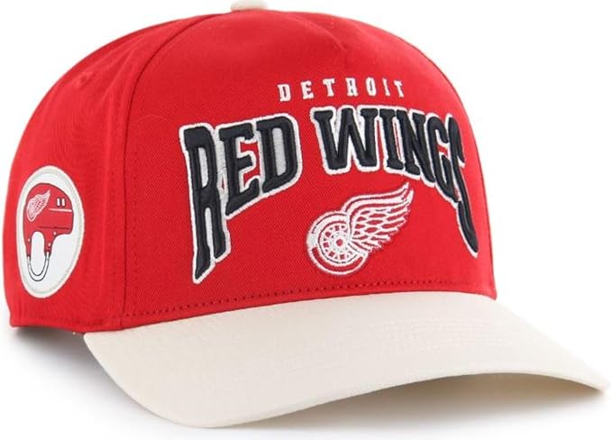 47 NHL Detroit Red Wings Hard Hat Arch Hitch Snapback - Red/Off-White