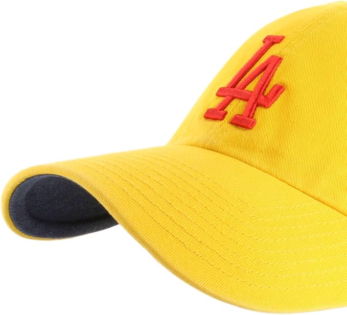 '47 MLB Clean Up Los Angeles Dodgers Yacht Club Adjustable Cap - Yellow