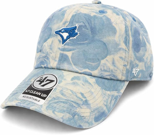 47 MLB Toronto Blue Jays Gardenia Clean Up Adjustable Hat - Floral Blue