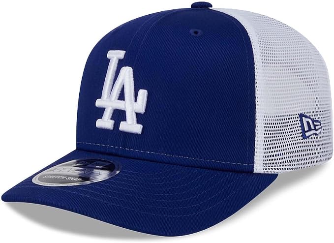 New Era MLB Los Angeles Dodgers 9SEVENTY Stretch-Snap Adjustable Trucker Hat - Blue/White