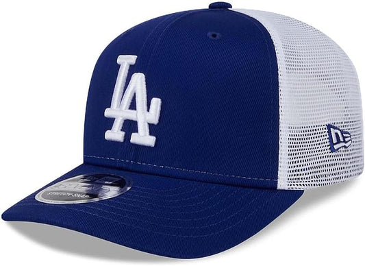 New Era MLB Los Angeles Dodgers 9SEVENTY Stretch-Snap Adjustable Trucker Hat - Blue/White