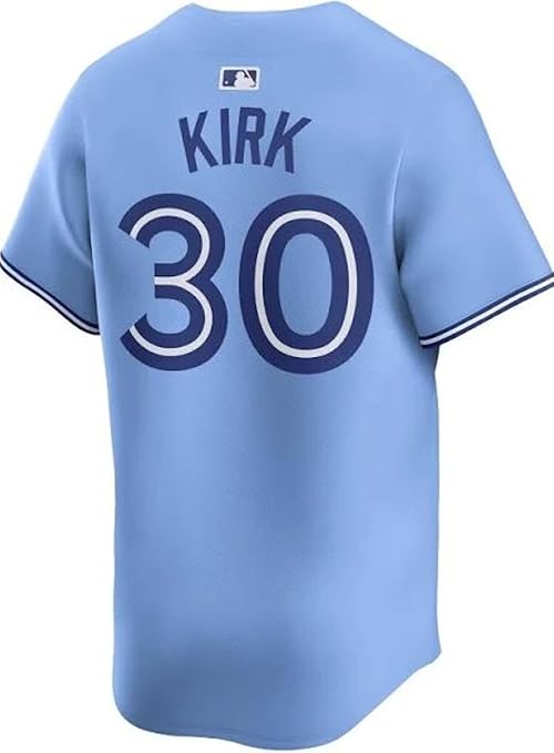 Nike Mens MLB Toronto Blue Jays Alejandro Kirk Alternate Limited Jersey Stitched Name and Number- Powder Blue