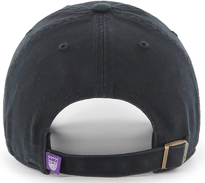 47 Sacramento Kings Clean Up Strapback Adjustable Black Hat
