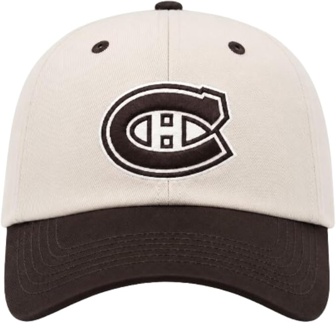 '47 NHL Montreal Canadiens Two Tone Adjustable Clean Up Hat - Beige/Brown
