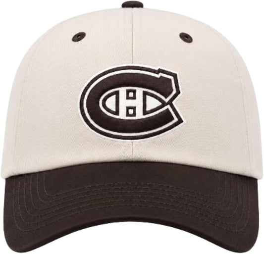 '47 NHL Montreal Canadiens Two Tone Adjustable Clean Up Hat - Beige/Brown