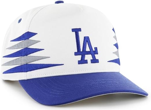 '47 MLB Hitch Los Angeles Dodgers Diamond Cut Snapback Hat - White/Blue