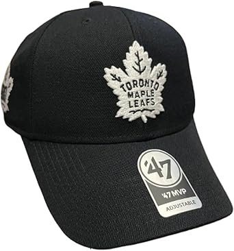 47 MVP NHL Toronto Maple Leafs Vintage Sure Shot Adjustable Snapback Hat - Black