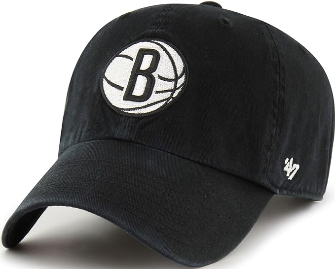 47 Clean Up NBA Brooklyn Nets Adjustable Cap - Black