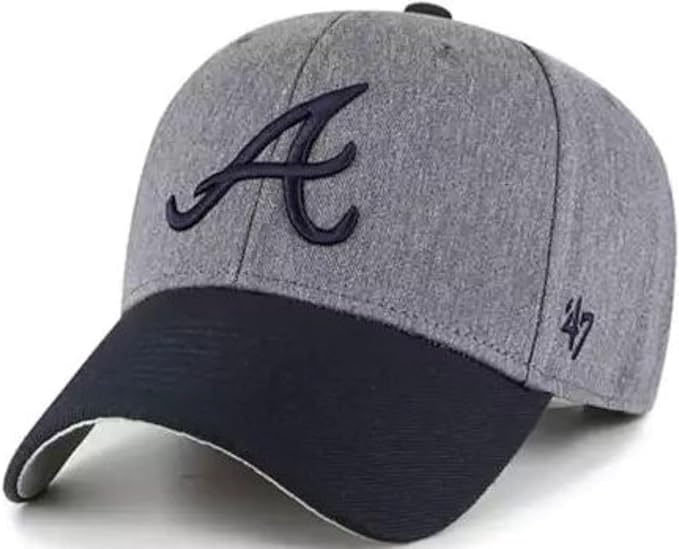 47 MVP Atlanta Braves Granite Adjustable Hat - Charcoal