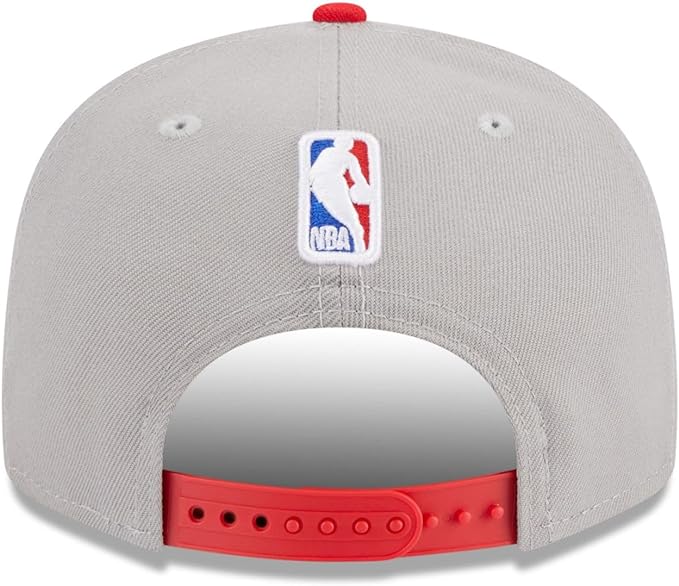 New Era NBA Toronto Raptors 2023 Draft 9FIFTY Snapback Hat - Gray/Red