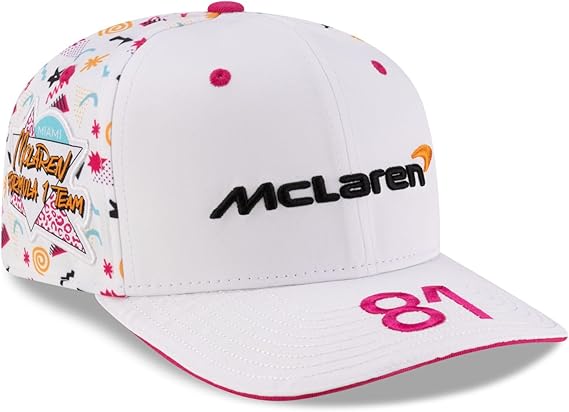 New Era 9SEVENTY Oscar Piastri # 81 McLaren F1 Team Adjustable Snapback Cap - White