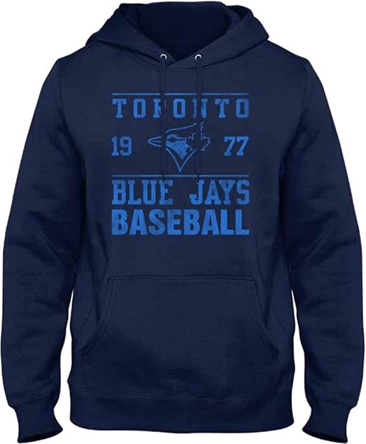 Bulletin MLB Toronto Blue Jays Baseball 1977 Vintage Inspired Hoodie - Navy