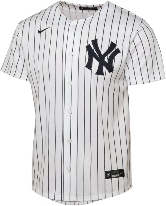 Nike Youth MLB New York Yankees Aaron Judge #99 Pinstripe Home Jersey - White/Black